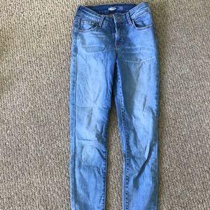 Old Navy Light Denim Rockstar Jeans Size 0